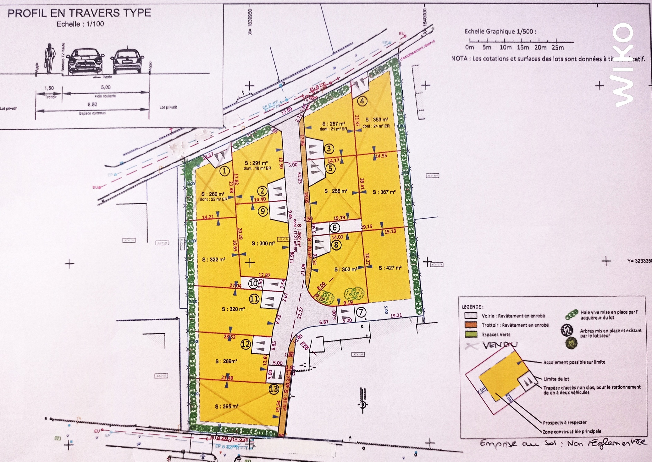 terrain  - 427,0m2 à Bollène (84500)