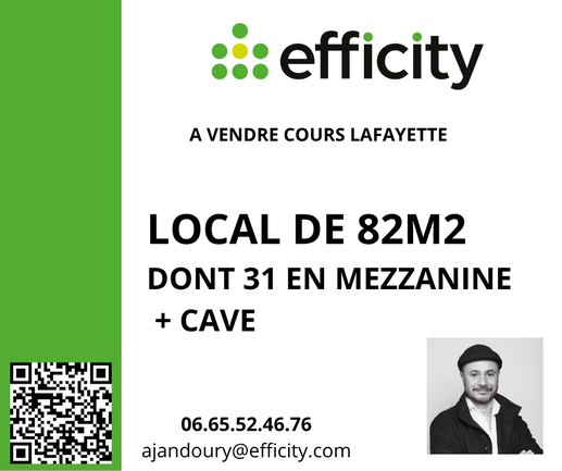 local commercial 2 pièces - 82m2 à Lyon (69003)