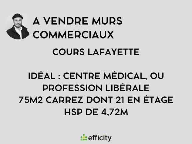 local commercial 2 pièces - 75m2 à Lyon (69003)