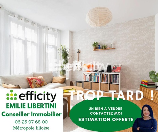 appartement 3 pièces - 72m2 à Lille (59800)