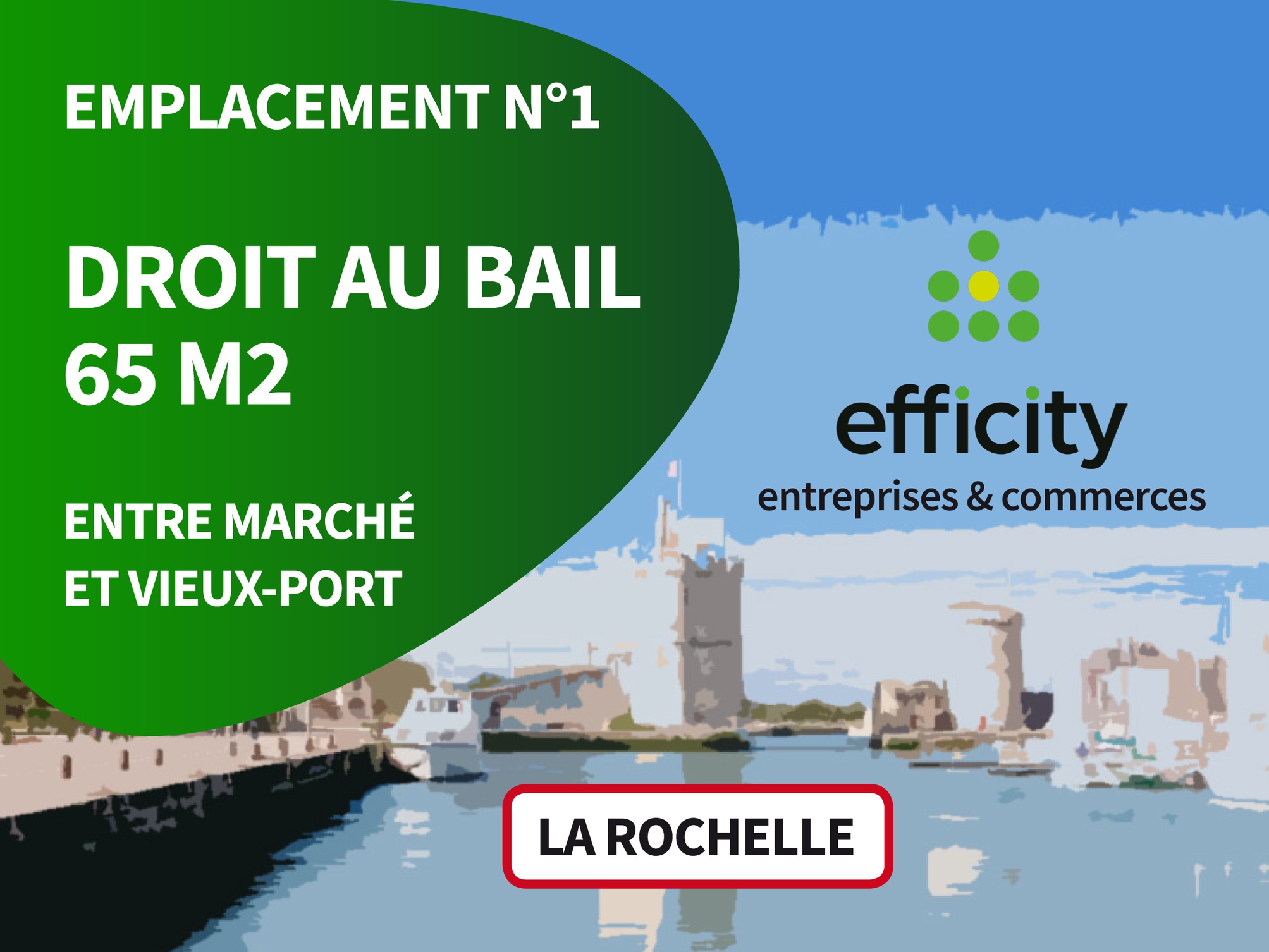 Achat immobilier Fonds de commerce   65m2 à La Rochelle (17000) - Photo n°1