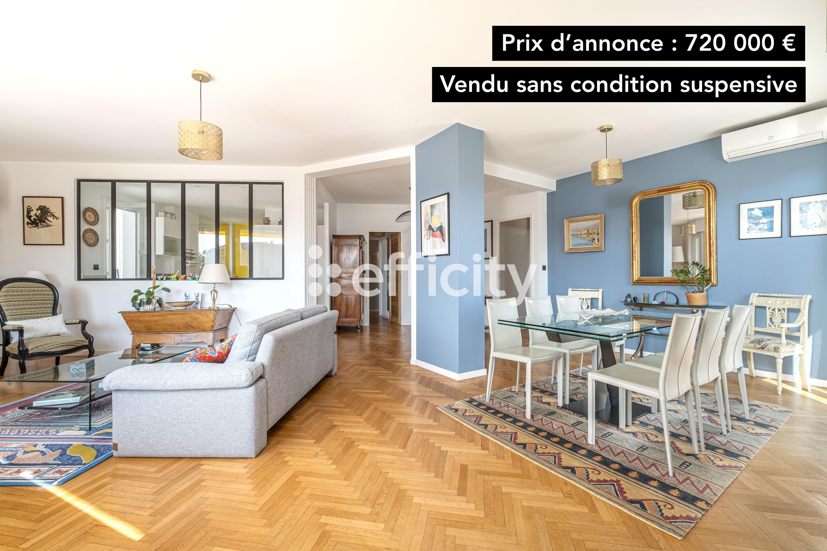 appartement 4 pièces - 124m2 à Marseille (13008)
