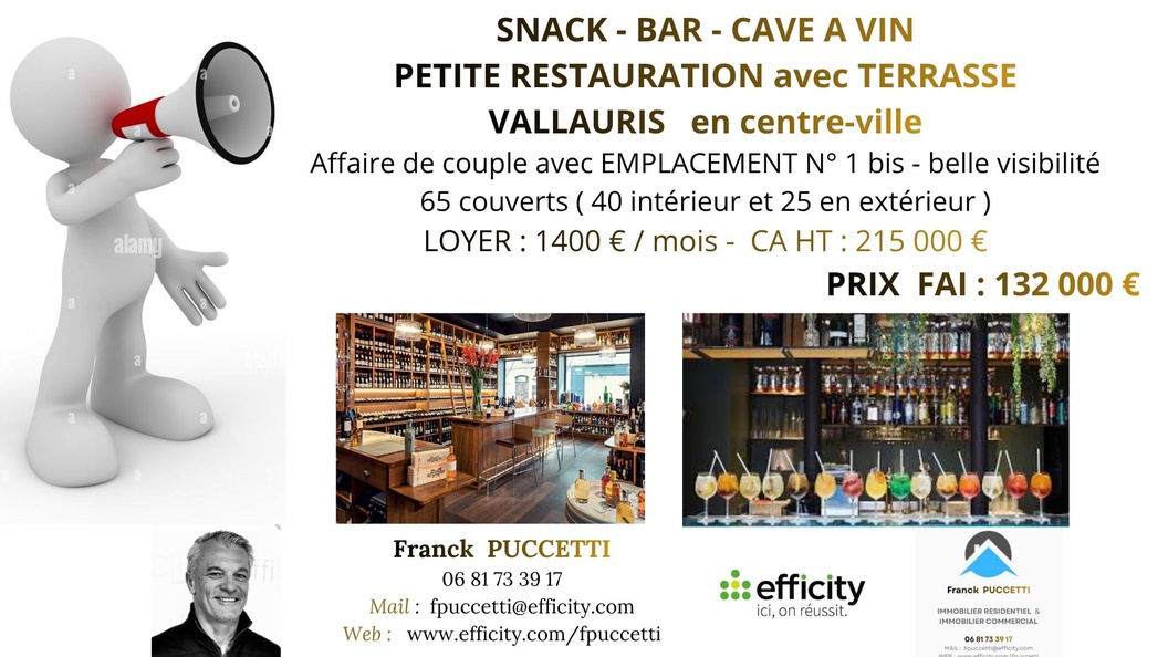 fonds-de-commerce  - 80m2 à Vallauris (06220)