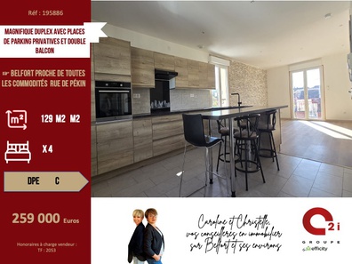 appartement 6 pièces - 129m2 à Belfort (90000)