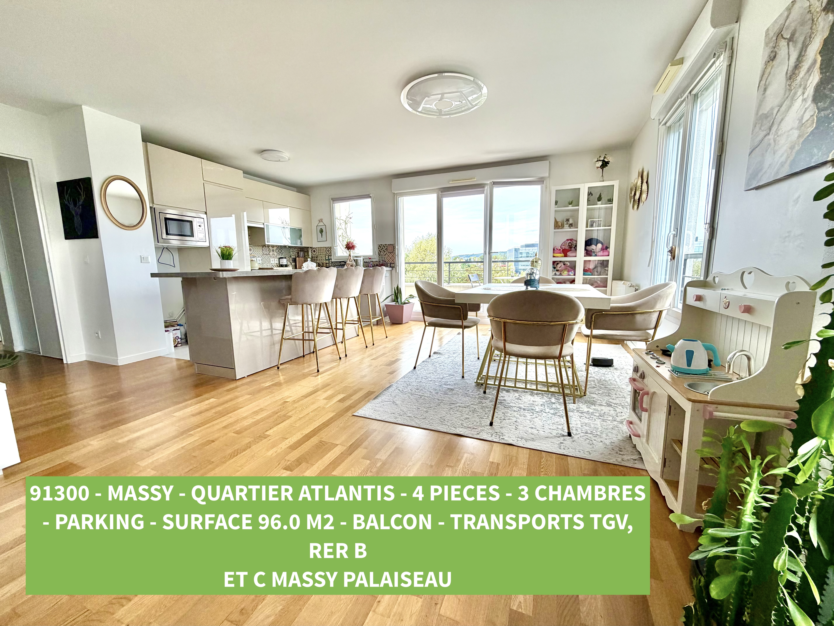 appartement 5 pièces - 96m2 à Massy (91300)