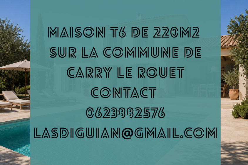 maison 5 pièces - 230m2 à Carry-le-Rouet (13620)