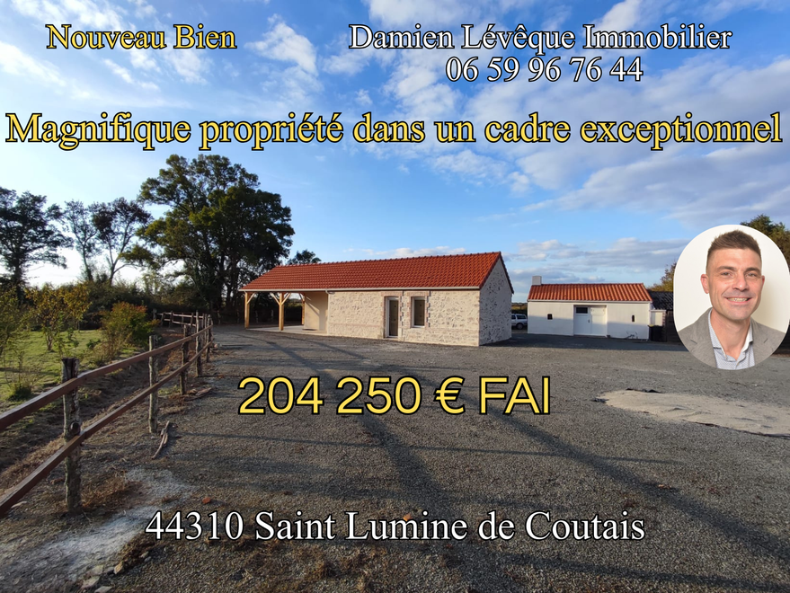maison 2 pièces - 46m2 à Saint-Lumine-de-Coutais (44310)