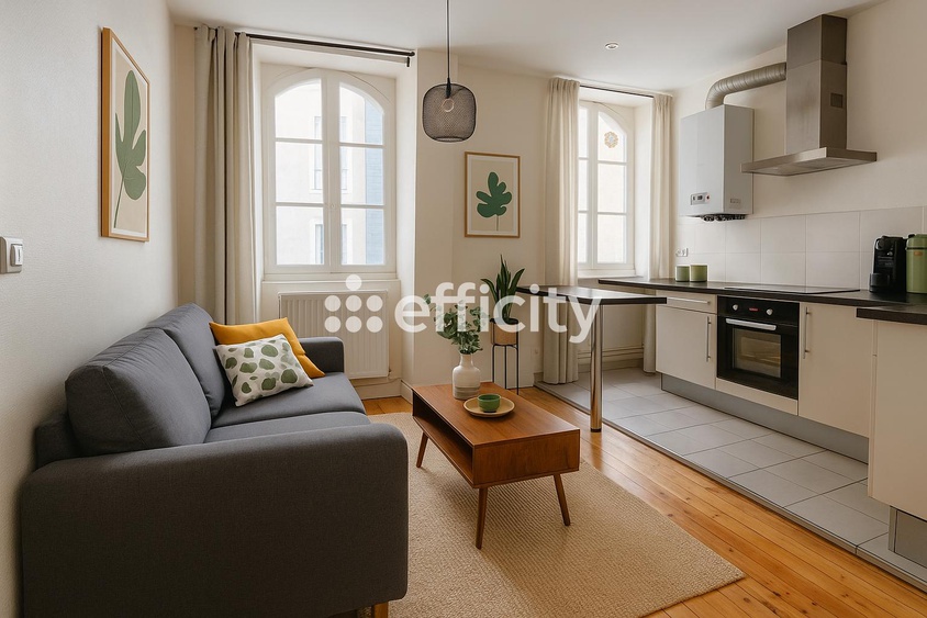 appartement 2 pièces - 34m2 à Nantes (44000)