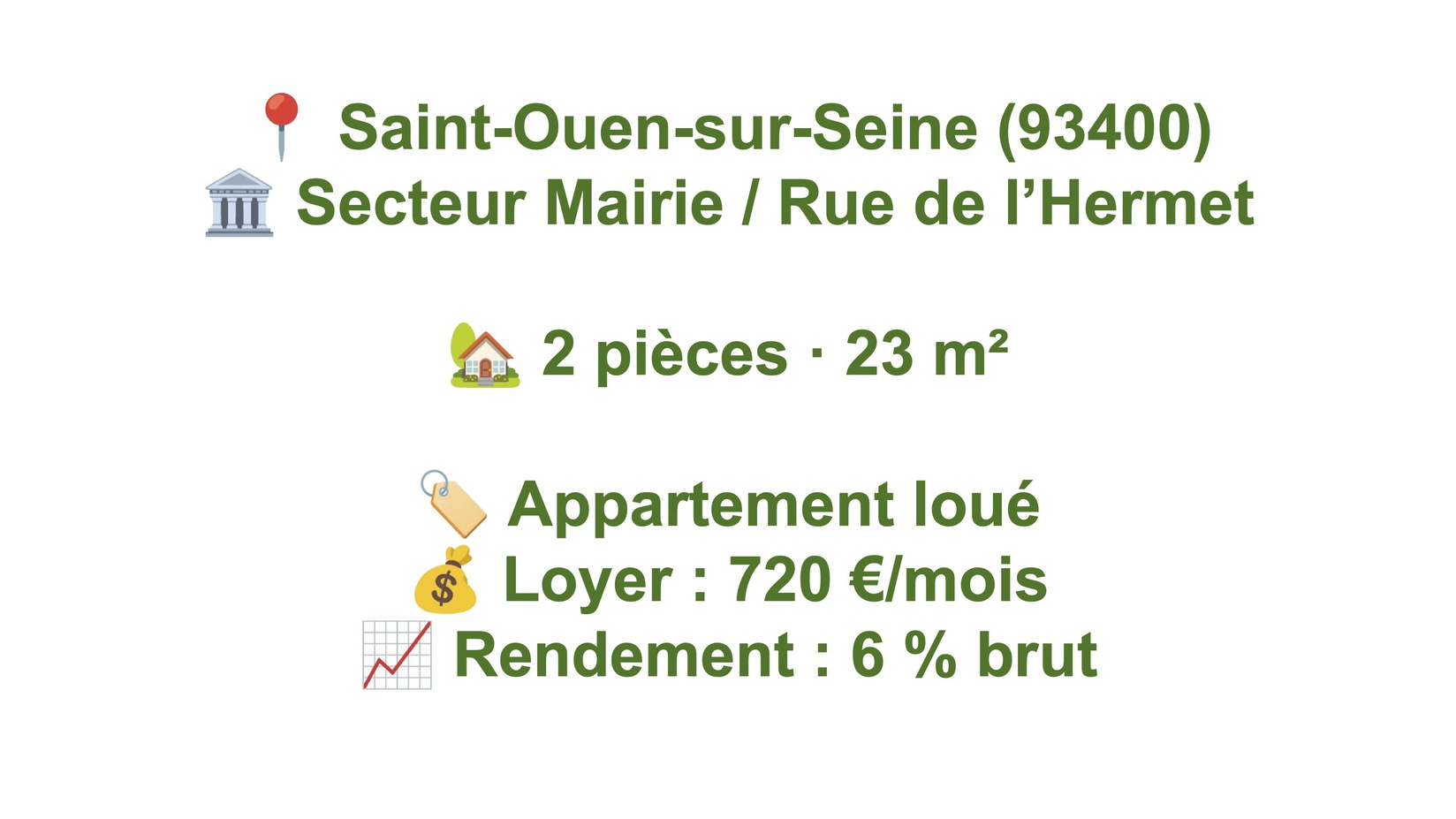 appartement 2 pièces - 23m2 à Saint-Ouen-sur-Seine (93400)