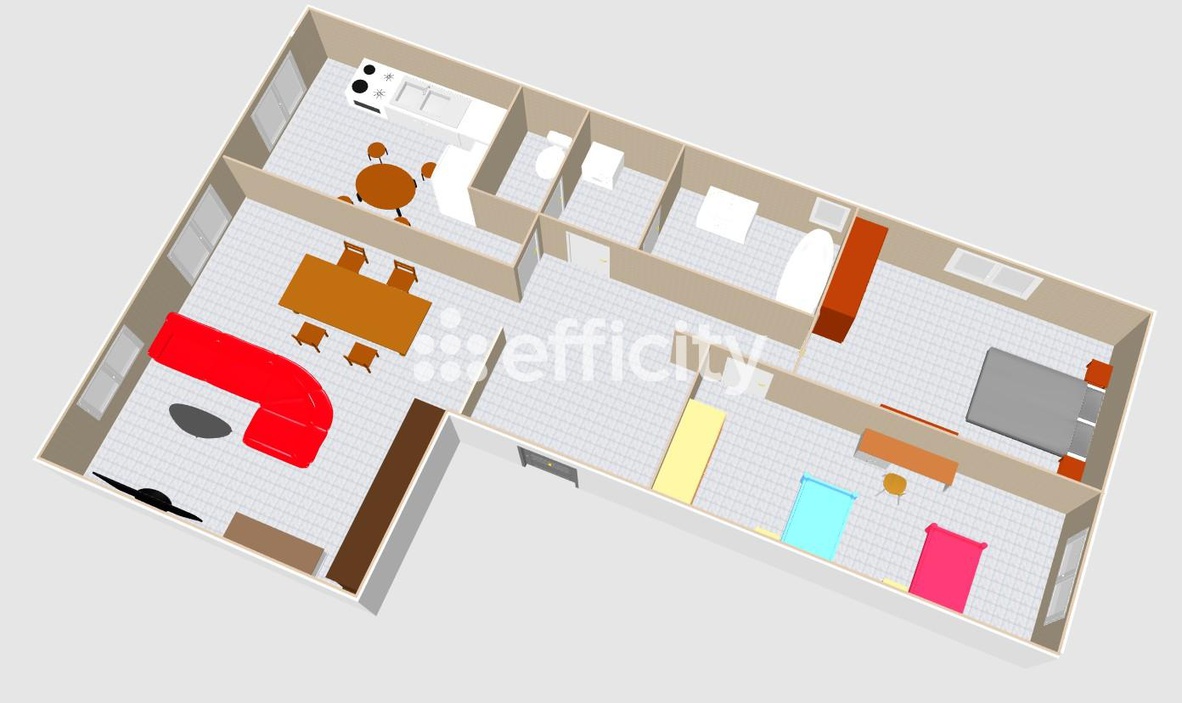 Achat immobilier Appartement 3 pièces  73m2 à Rosenau (68128) - Photo n°4