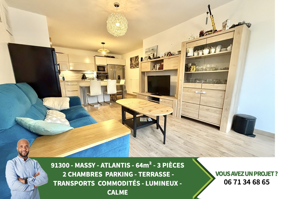 appartement 3 pièces - 64m2 à Massy (91300)