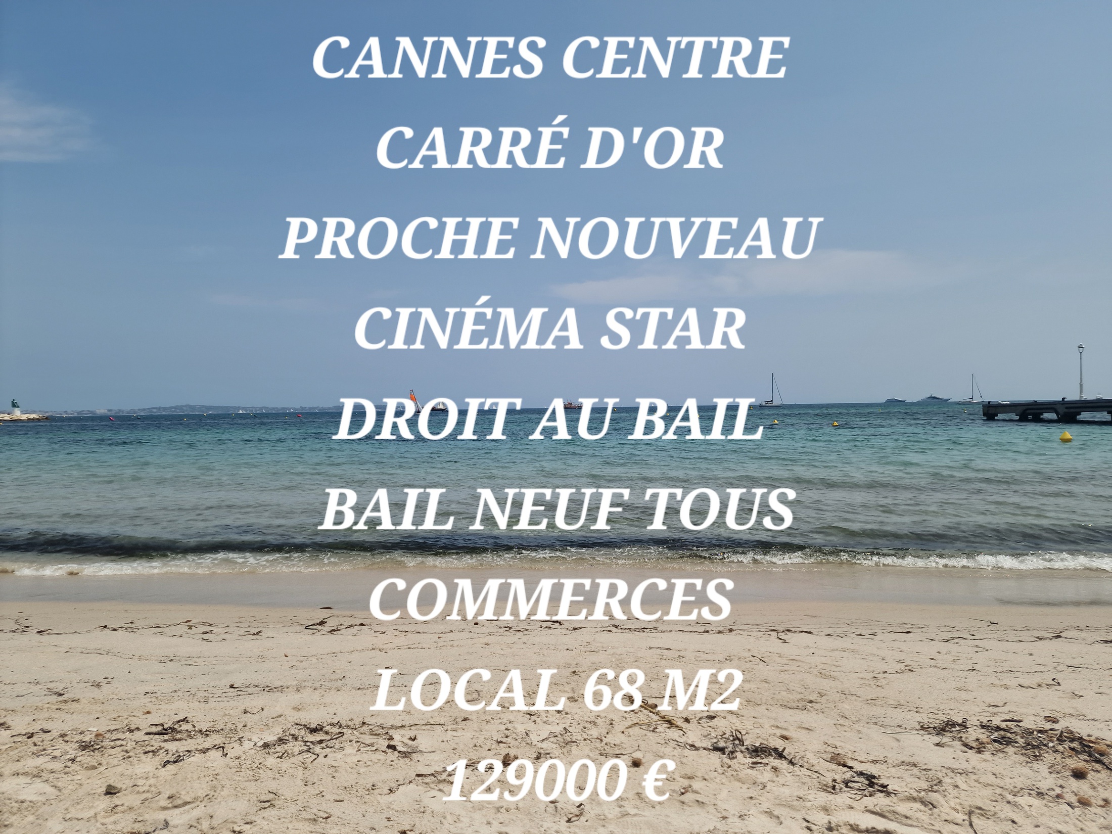 fonds de commerce  - 68m2 à Cannes (06400)