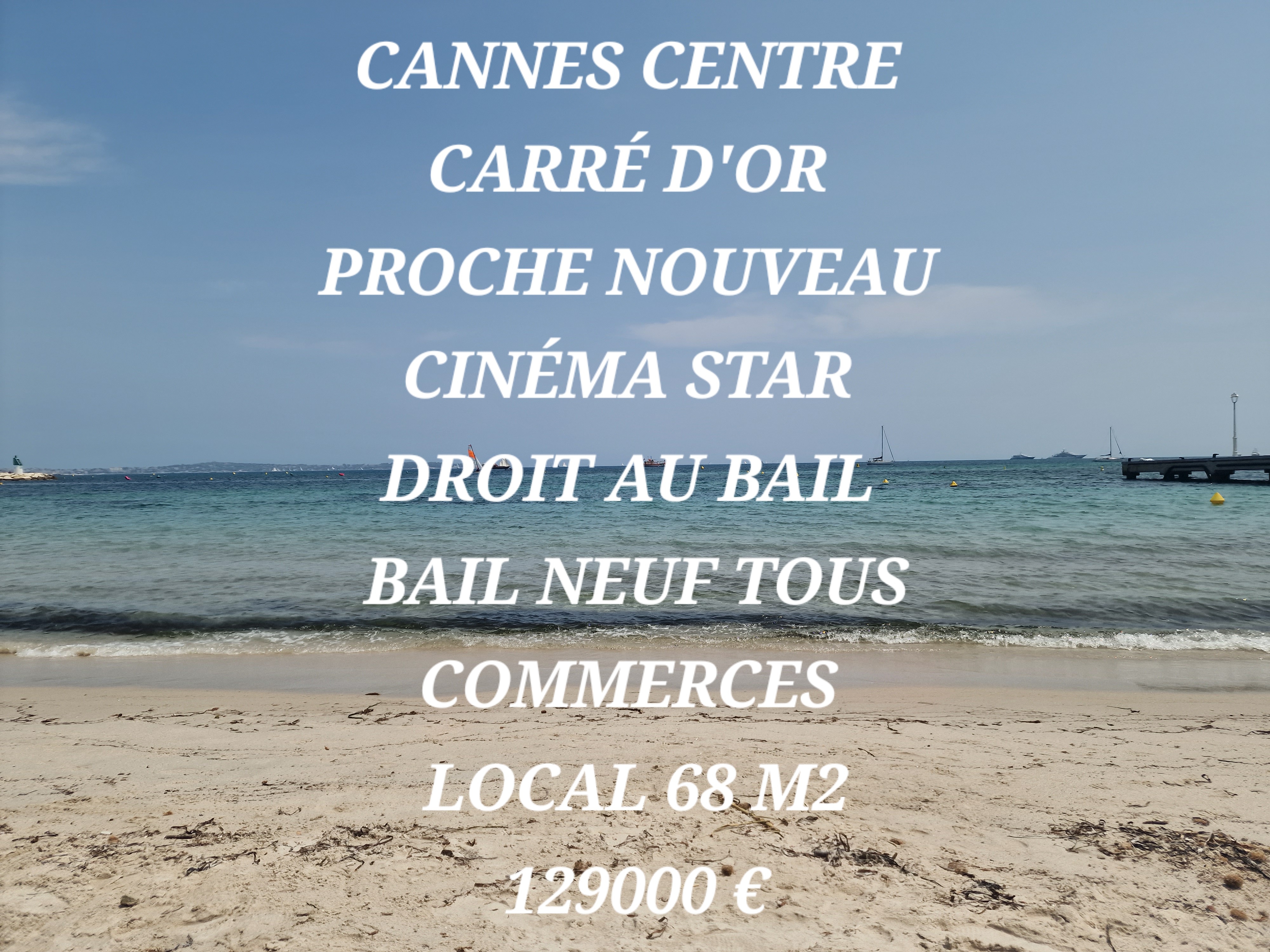 Local commercial 68 m² · à Cannes · 68 m² · 129 000 €