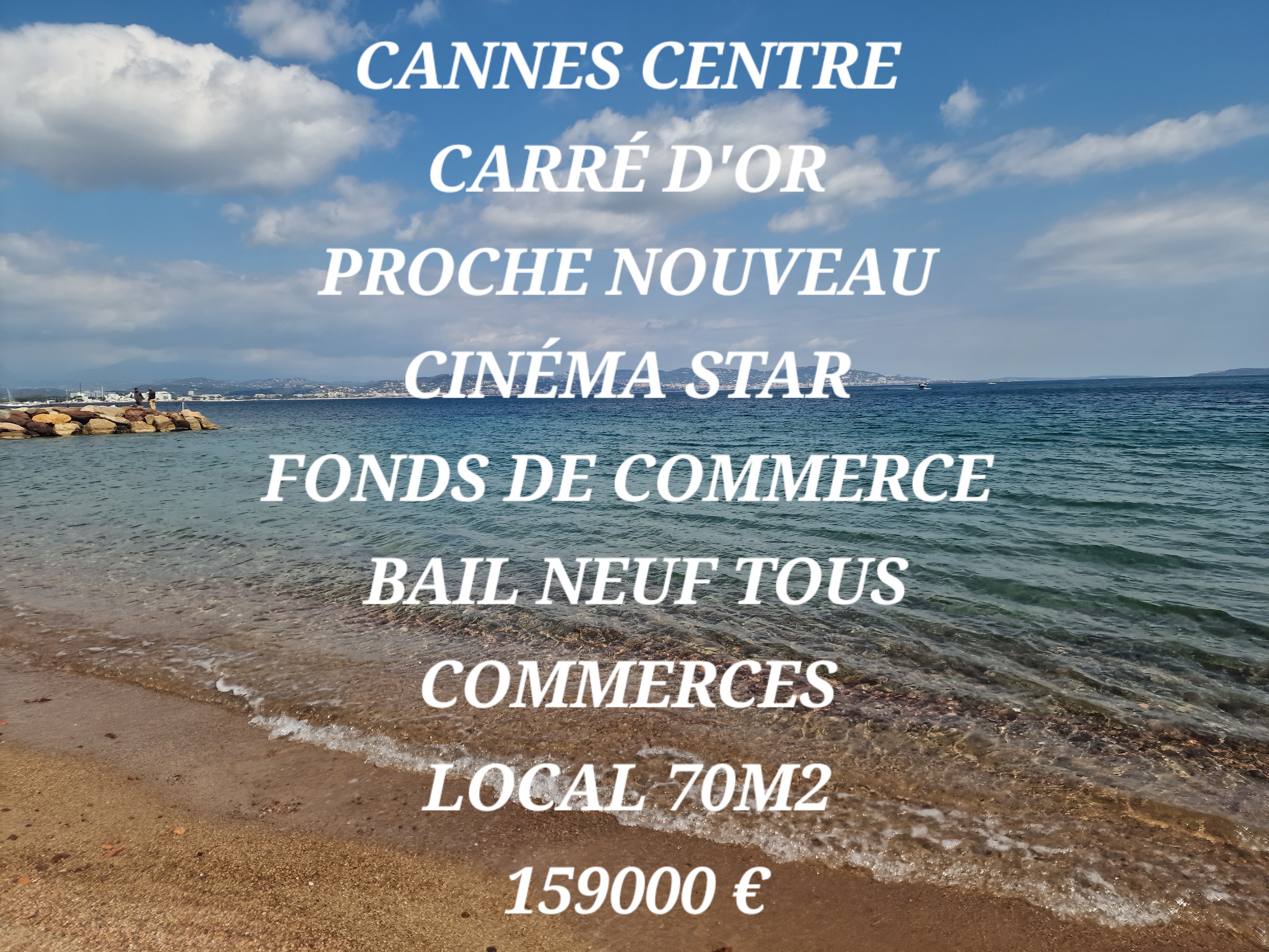 Local commercial 70 m² · à Cannes · 70 m² · 159 000 €