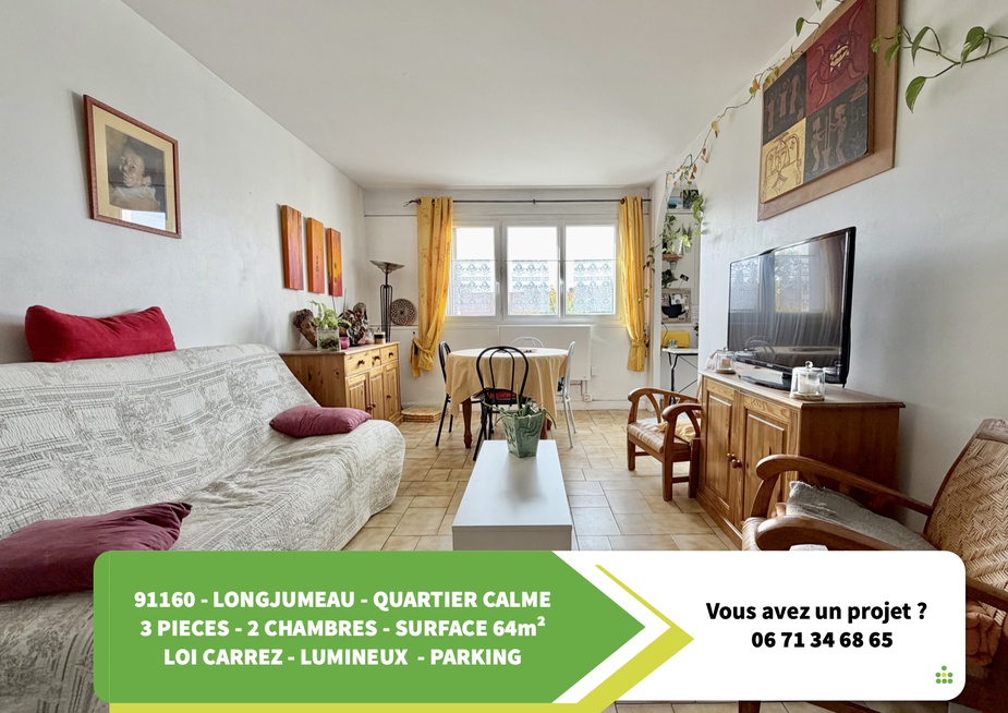 appartement 3 pièces - 64m2 à Longjumeau (91160)
