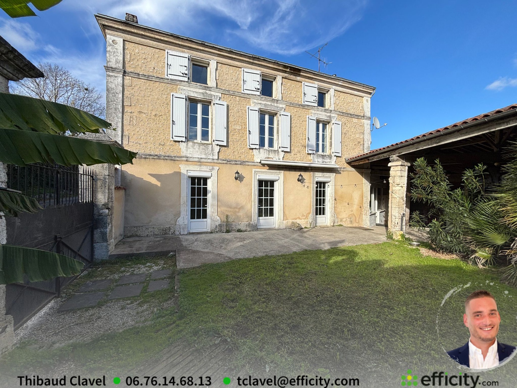 Achat immobilier Maison 6 pièces  149m2 à Balzac (16430) - Photo n°1