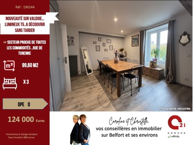 appartement 5 pièces - 99m2 à Valdoie (90300)