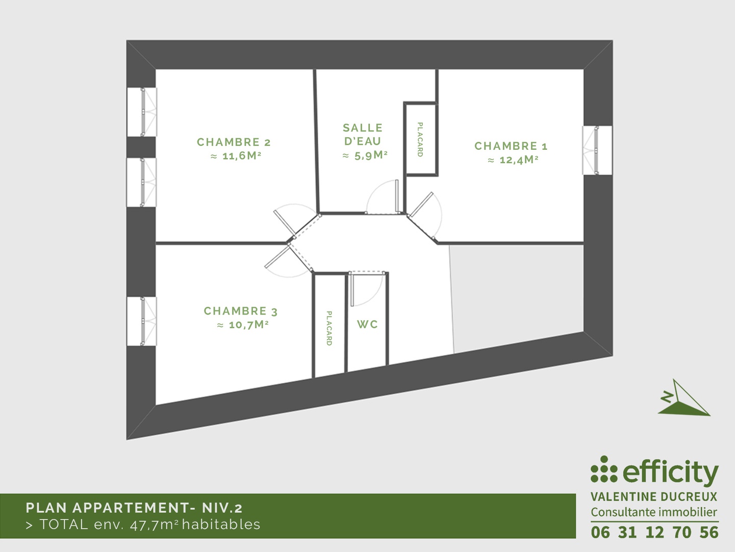 Achat immobilier Appartement 5 pièces  94m2 à Chazelles-sur-Lyon (42140) - Photo n°16