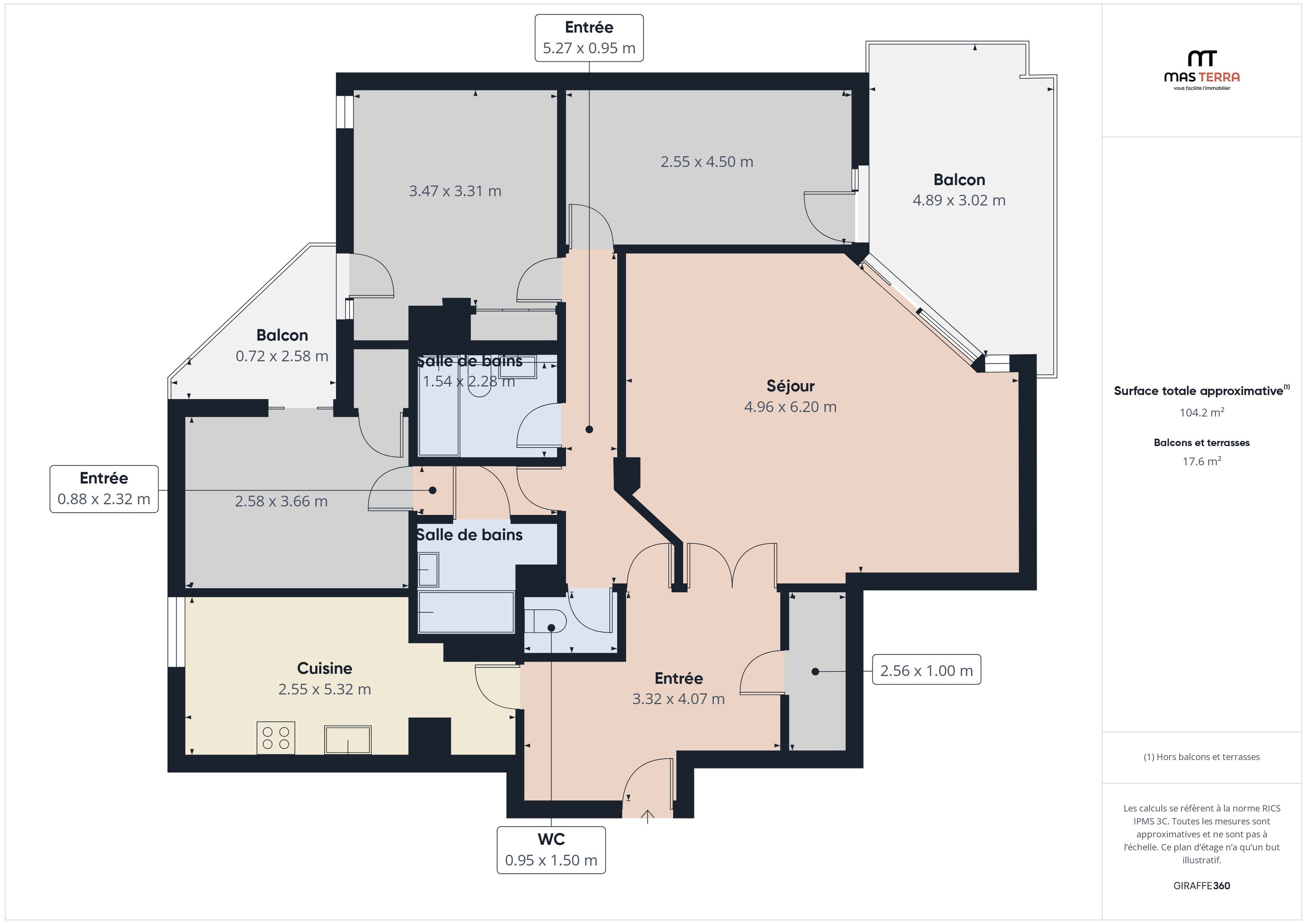 Achat immobilier Appartement 4 pièces  105m2 à Grasse (06130) - Photo n°11