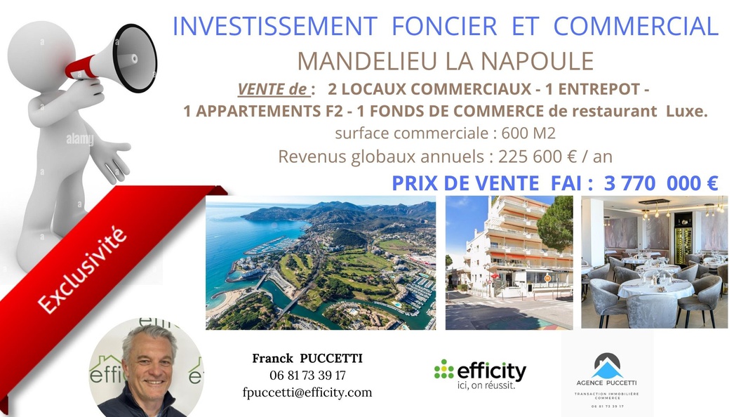 local commercial  - 600m2 à Mandelieu-la-Napoule (06210)