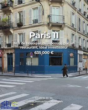 local commercial  - 39m2 à Paris (75011)