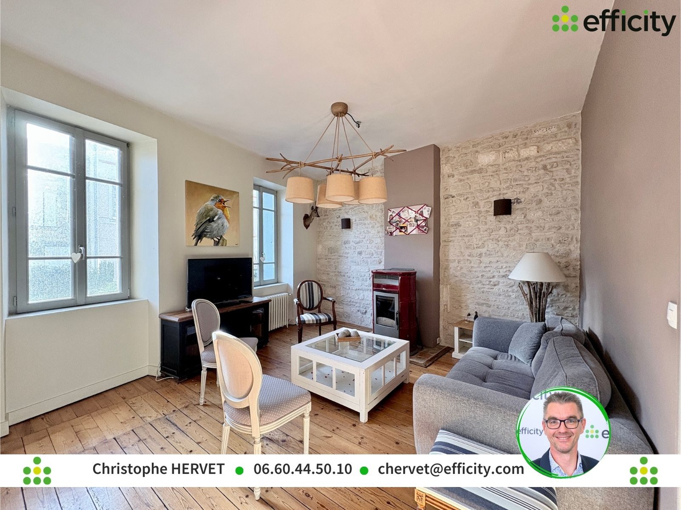 Achat immobilier Maison 5 pièces  162m2 à Jarnac (16200) - Photo n°6