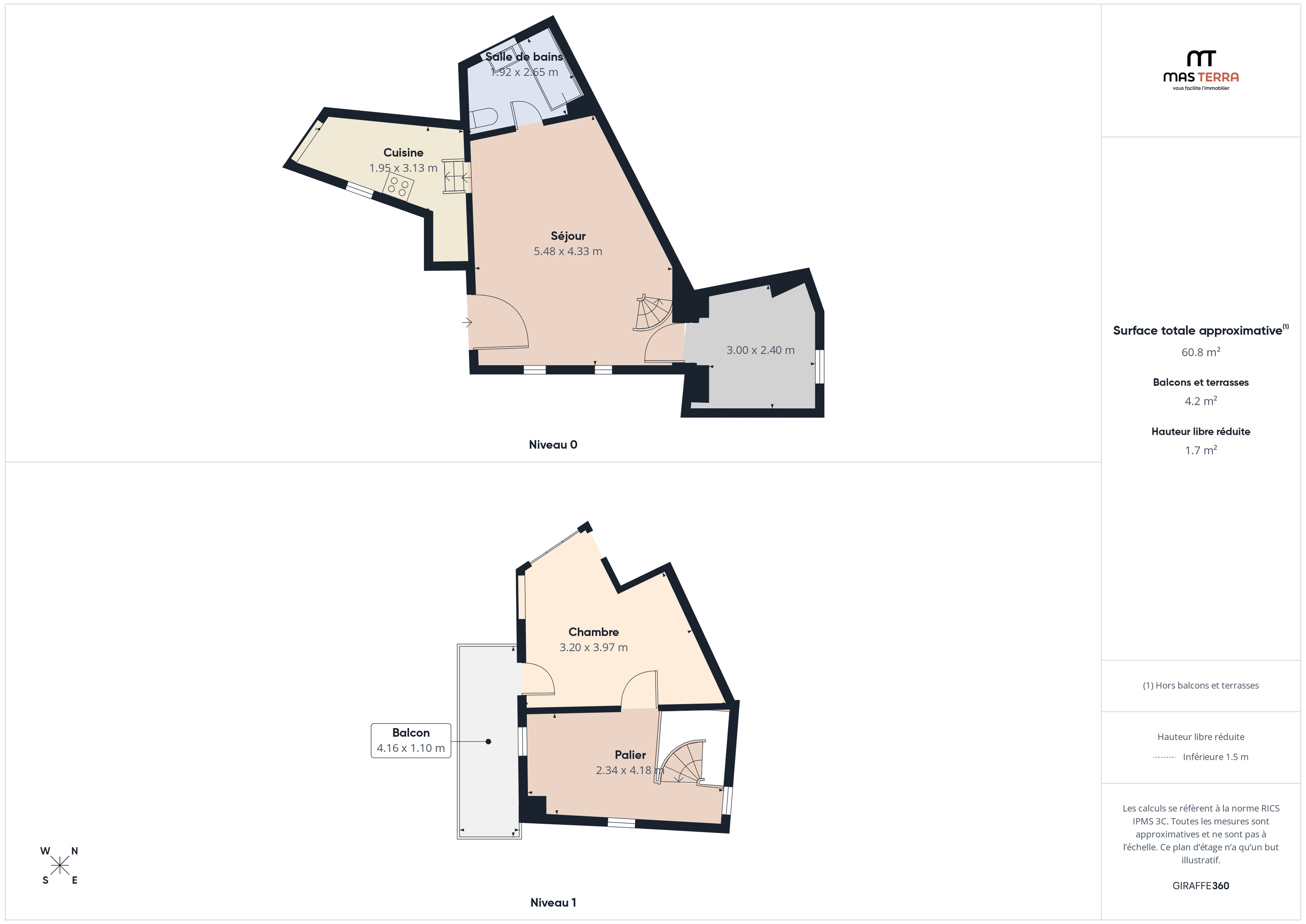 Achat immobilier Appartement 2 pièces  61m2 à Le Bar-sur-Loup (06620) - Photo n°10