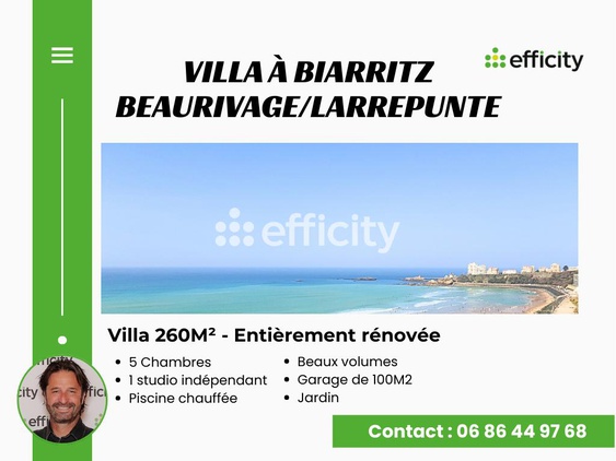 maison 7 pièces - 260m2 à Biarritz (64200)