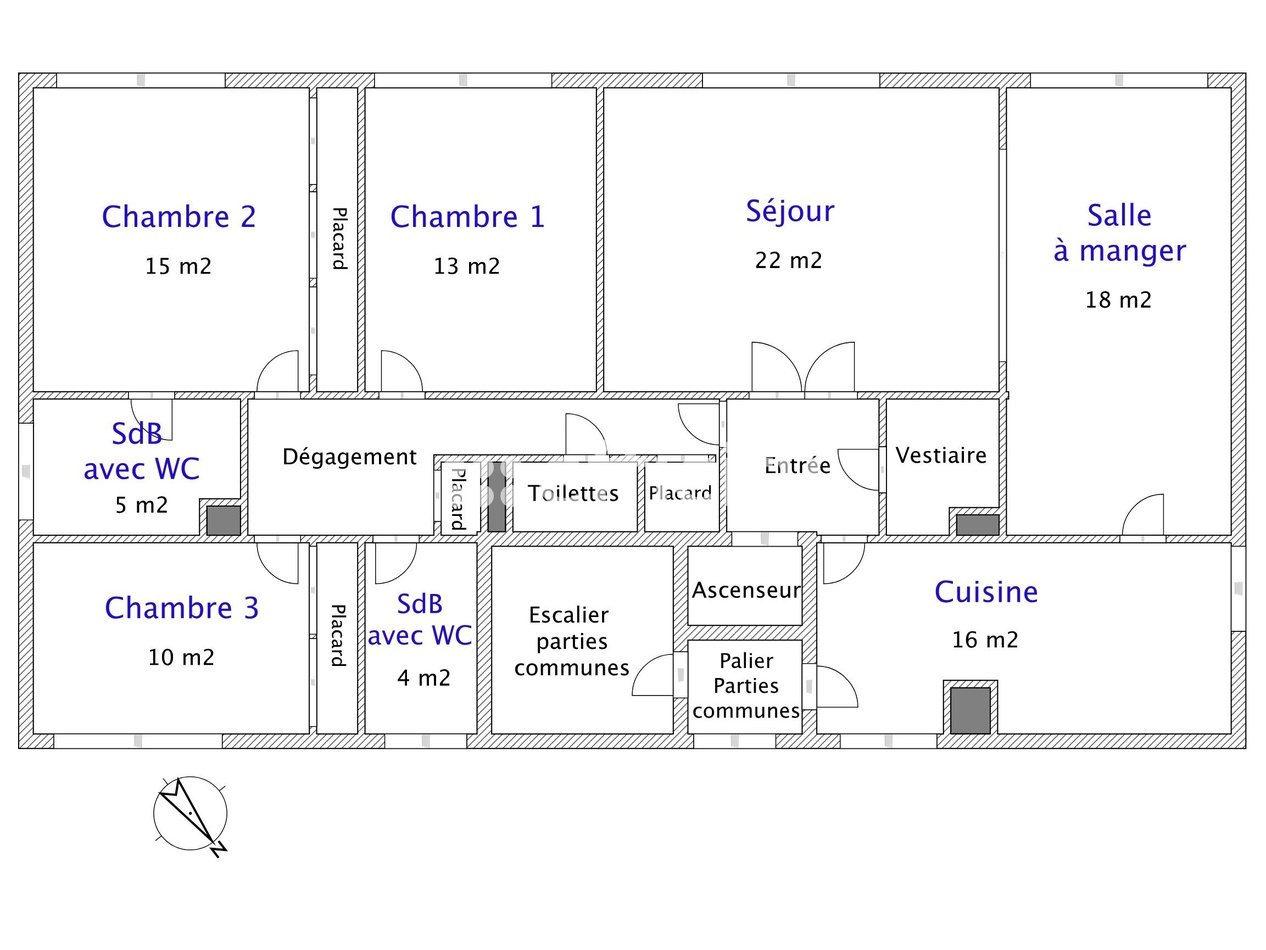 appartement 5 pièces - 125m2 à Neuilly-sur-Seine (92200)