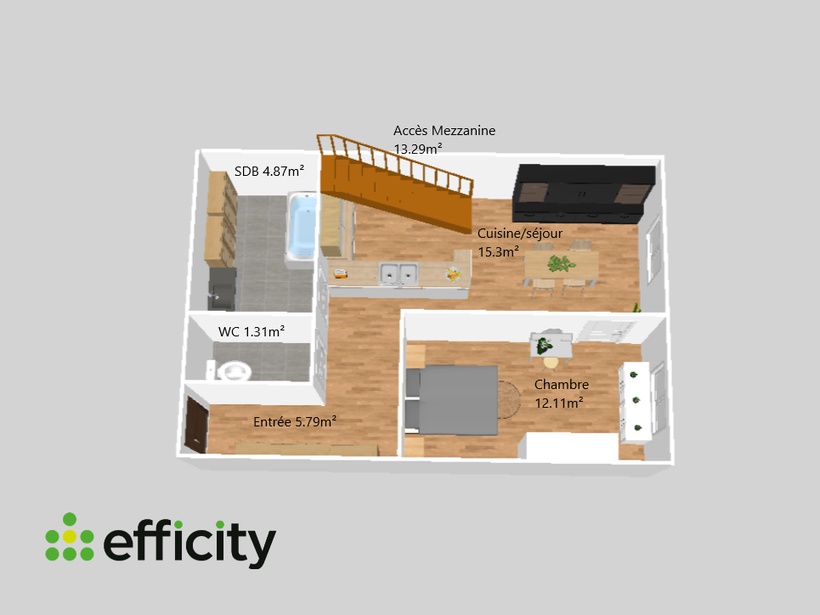 Achat immobilier Appartement 3 pièces  53m2 à Digne-les-Bains (04000) - Photo n°4