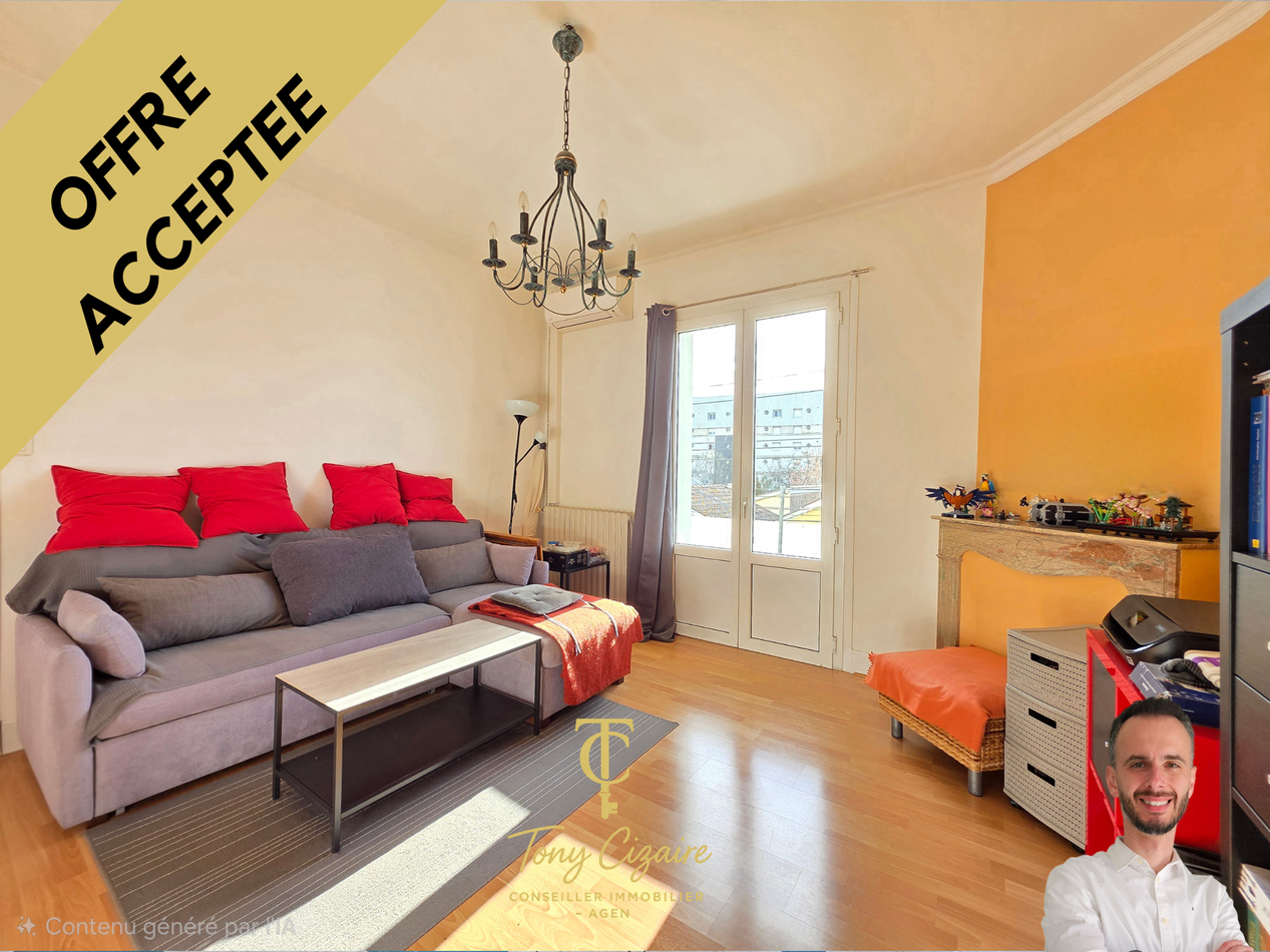 appartement 2 pièces - 49m2 à Agen (47000)