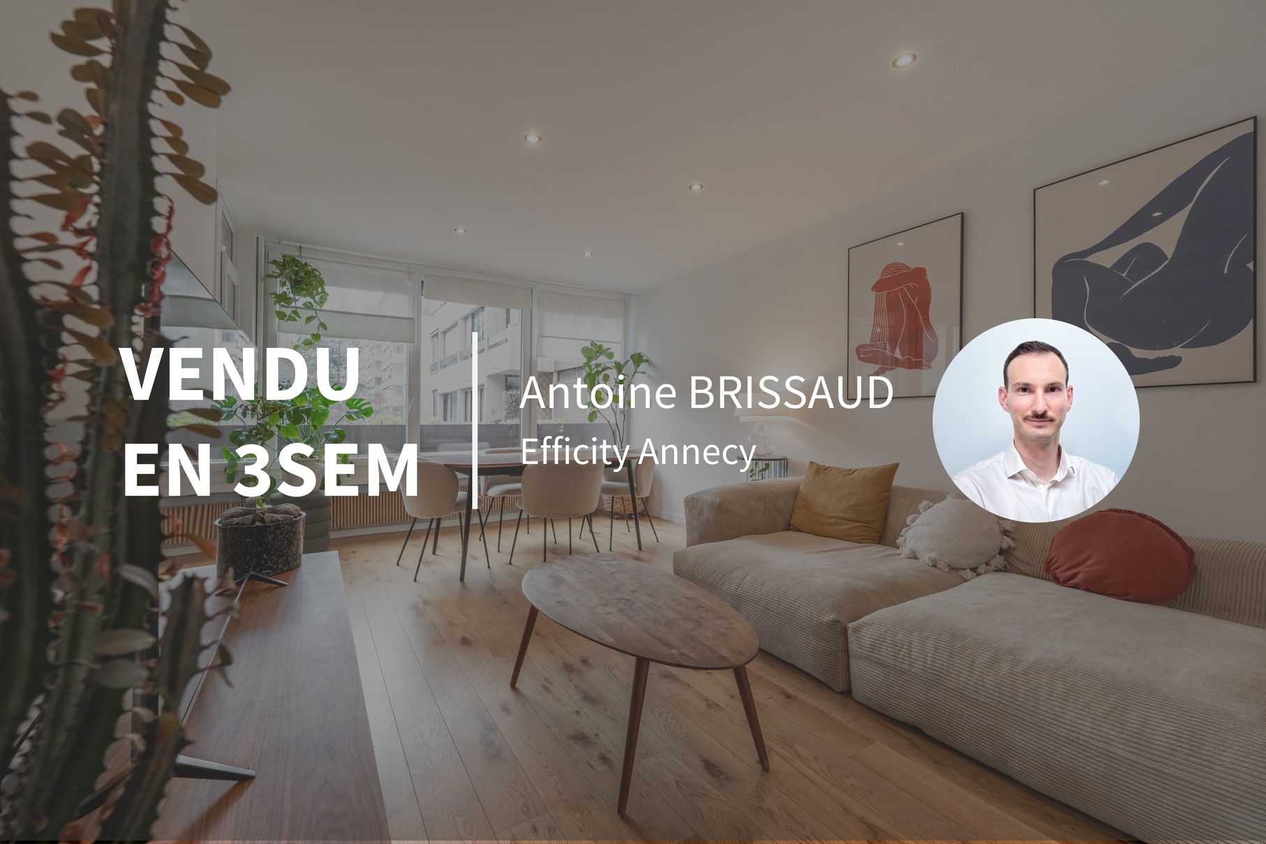 appartement 4 pièces - 80m2 à Annecy (74940)