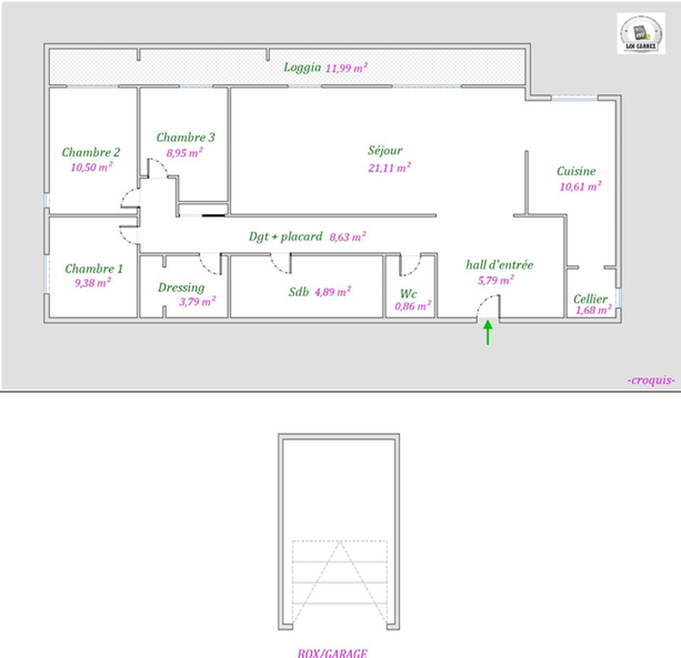 Achat immobilier Appartement 4 pièces  98m2 à Aubagne (13400) - Photo n°11