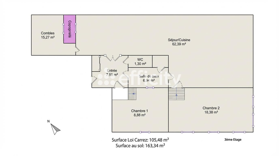 Achat immobilier Appartement 3 pièces  105m2 à Villeneuve-sur-Lot (47300) - Photo n°10