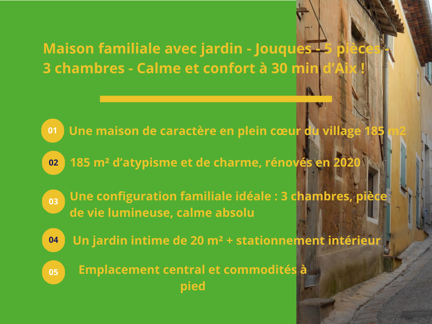 maison 5 pièces - 185m2 à Jouques (13490)