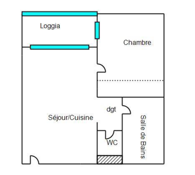 Achat immobilier Appartement 2 pièces  32m2 à Sète (34200) - Photo n°5