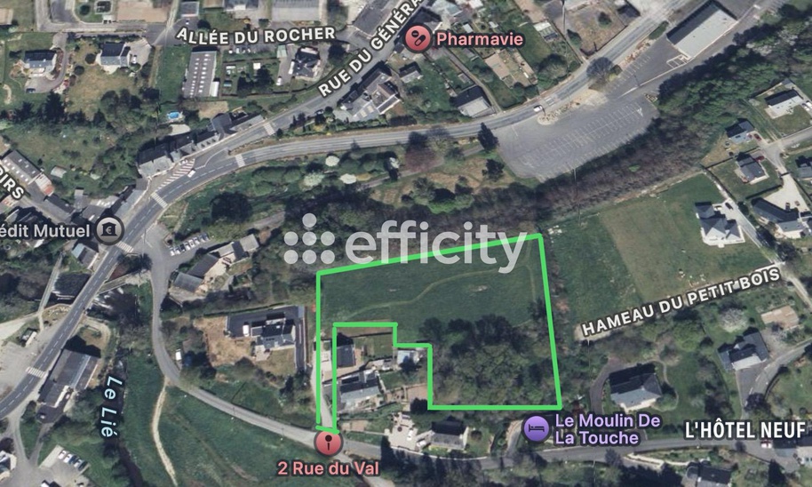 terrain  - 7500m2 à Plouguenast-Langast (22150)
