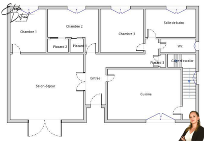 Achat immobilier Maison 5 pièces  88m2 à Sainte-Jamme-sur-Sarthe (72380) - Photo n°9