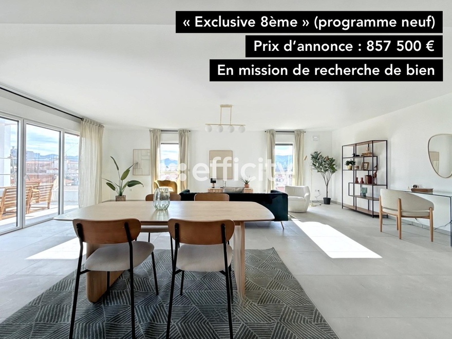 appartement 4 pièces - 126m2 à Marseille (13008)