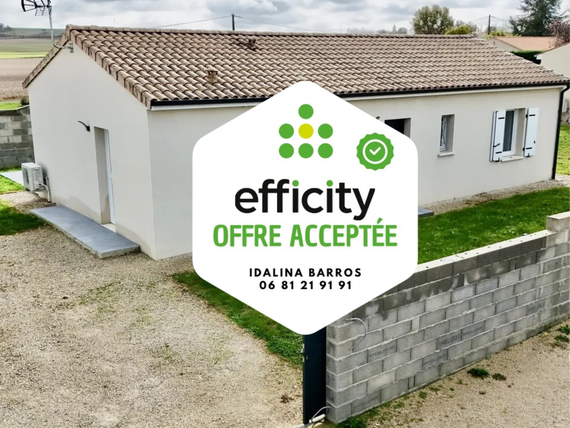 maison 3 pièces - 82m2 à La Boixe (16330)