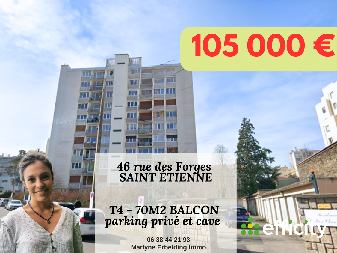 appartement 4 pièces - 70m2 à Saint-Étienne (42100)