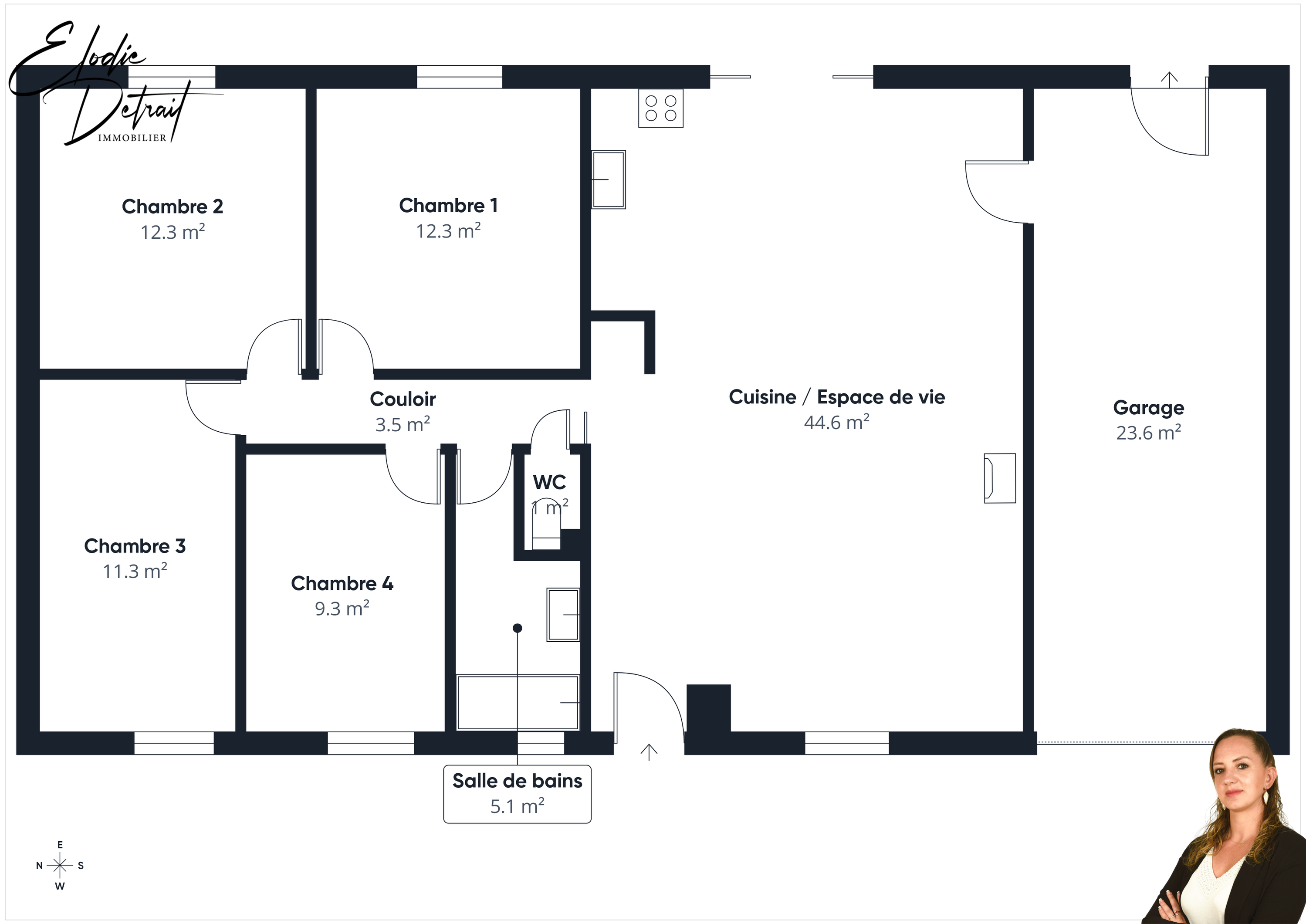 Achat immobilier Maison 5 pièces  99m2 à Saint-Jean-d'Assé (72380) - Photo n°12