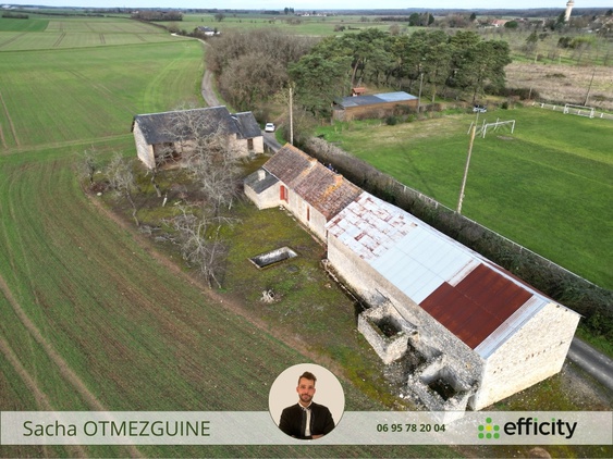 maison 2 pièces - 47m2 à Pouligny-Saint-Pierre (36300)