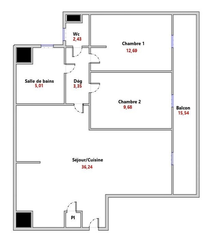 appartement 3 pièces - 75m2 à Noisy-le-Sec (93130)