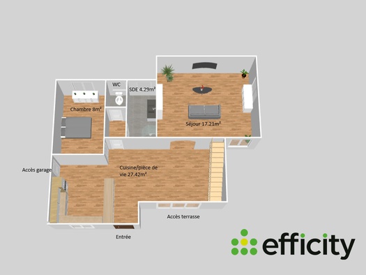 maison 3 pièces - 83m2 à Manosque (04100)