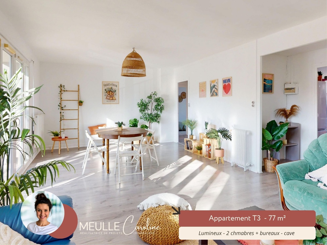 appartement 3 pièces - 76m2 à Lyon (69007)