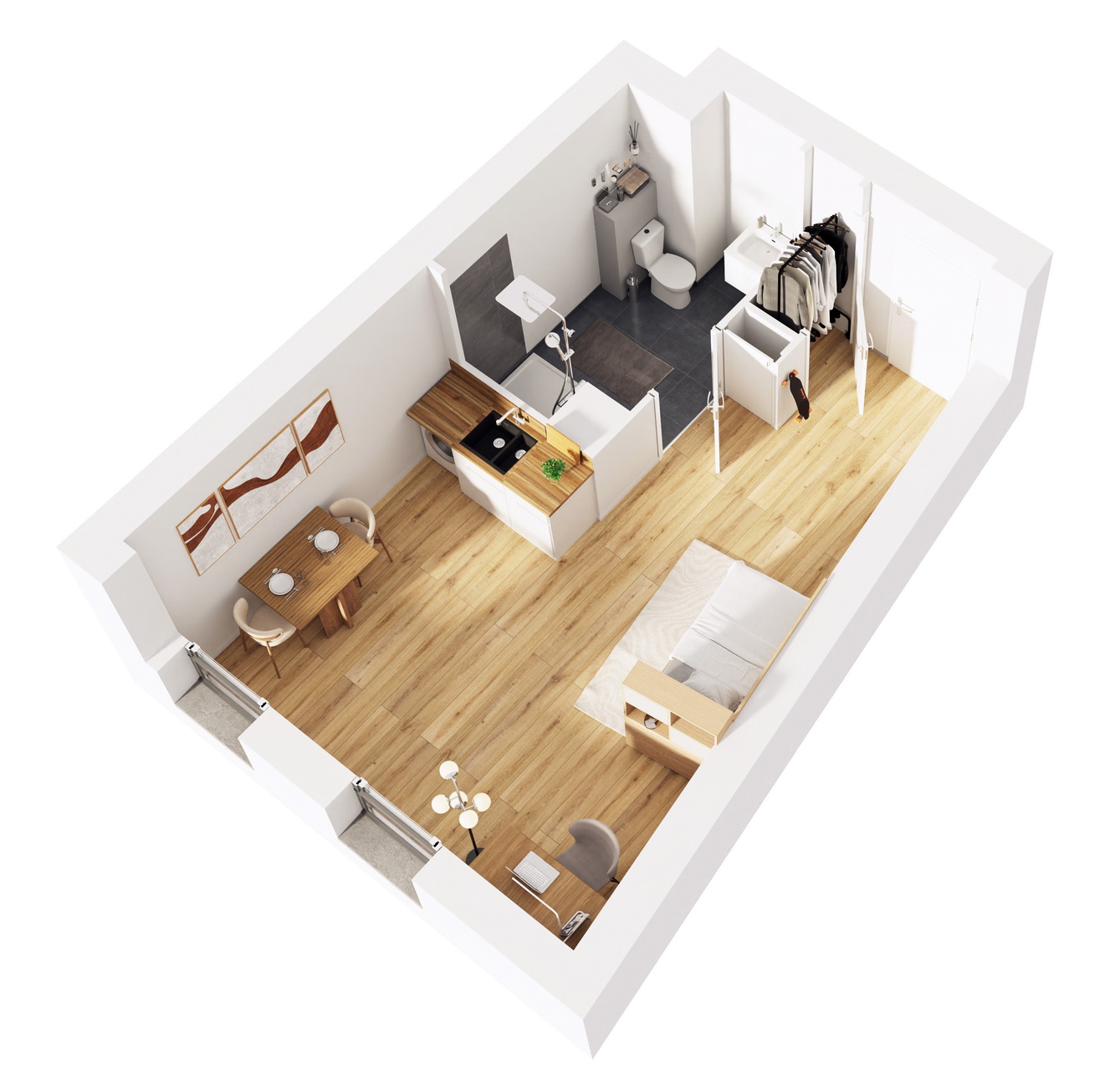 appartement 1 pièces - 29m2 à La Roche-sur-Yon (85000)