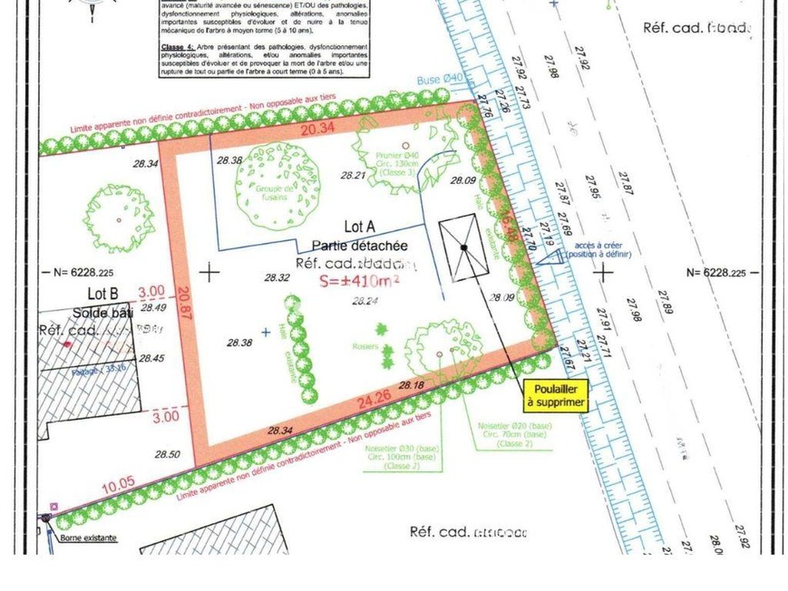 Achat immobilier Terrain   410m2 à Bouaye (44830) - Photo n°1