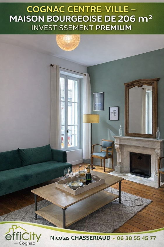 maison 9 pièces - 206m2 à Cognac (16100)