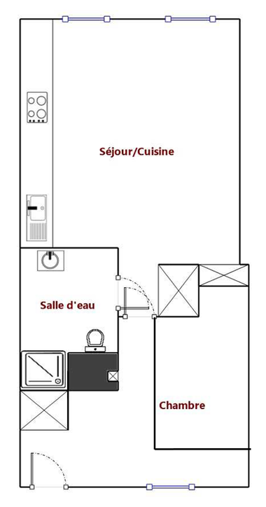 Achat immobilier Appartement 2 pièces  34m2 à Bordeaux (33000) - Photo n°9